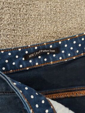 Womens Petite - Dark Blue Jeqn Pedal Pushers